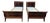 Empire Style Mahogany Twin Beds, Set of 2 For Sale