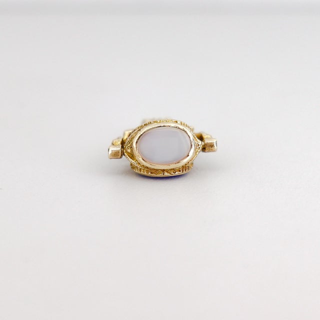 Victorian Style 10k Gold Triple Seal Watch Fob Charm For Sale - Image 16 of 18