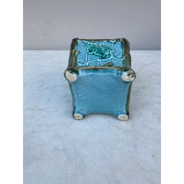Small French Majolica Cache Pot Onnaing, Circa 1890 For Sale In Austin - Image 6 of 7