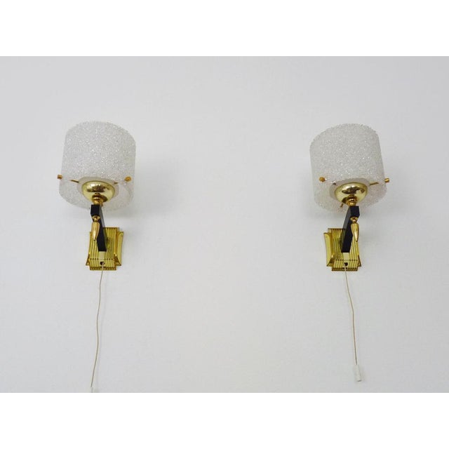 Minimalist Acrylic Glass and Granite Sconces, 1950s, Set of 2 For Sale - Image 9 of 9
