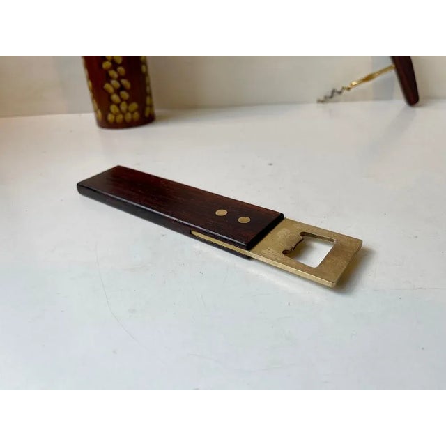1970s Mid-Century Corkscrew, Brass Bottle Opener and WMF Bird Peanut Dispenser, 1970s, Set of 3 For Sale - Image 5 of 9