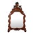 Red Chinoiserie Lacquered Mirror For Sale