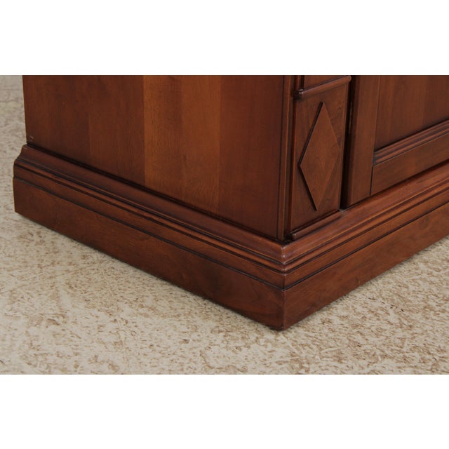 Wood Italian Neoclassical Cherry Sideboard For Sale - Image 7 of 16