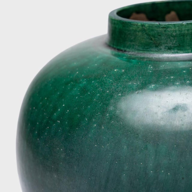 Late 19th Century Chinese Jade Green Glazed Jar, C. 1890 For Sale - Image 5 of 7