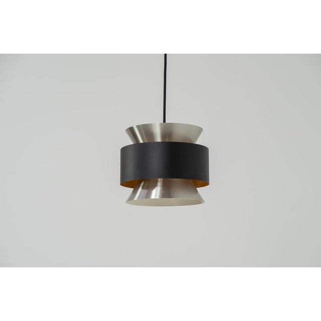 Black Pendant Light by Carl Thore for Granhaga For Sale - Image 8 of 10