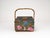 Mid-Century Sewing Basket with Bamboo Handle & Floral Decor, 1970s For Sale - Image 15 of 18