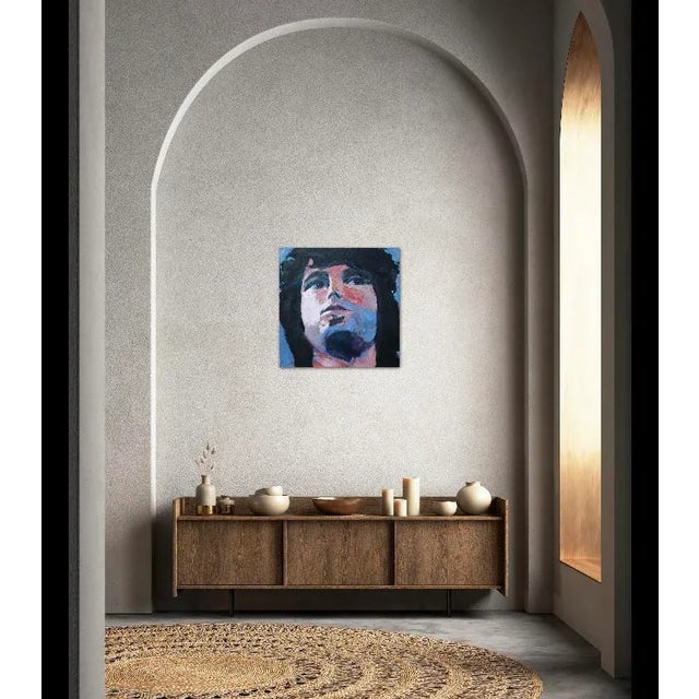 Black Contemporary Portraiture Pop Art Oil Painting, Original Artwork For Sale - Image 8 of 12