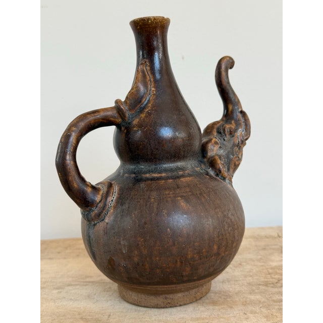 Figural Elephant Stoneware Vessel For Sale In Boston - Image 6 of 10