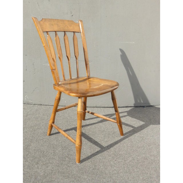 Vintage Mid Century Modern Whitney Spindle Accent Side Chair For Sale - Image 11 of 11