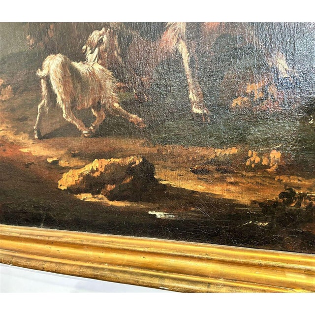 Blue After Peter Ross or Rosa Da Tivoli, Landscape with a Rural Scene, 1600s, Oil on Canvas For Sale - Image 8 of 11