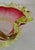 A beautiful Victorian hand-blown frosted cranberry glass preserve bowl dating to circa 1880–1890, distinguished by its...
