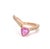 Natural 1.07 cts pink Sapphire & 0.23 cts diamonds ring in 18k gold For Sale - Image 17 of 18