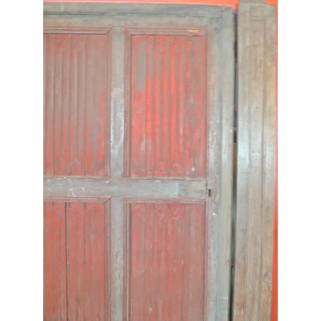 French 19th Century Louis XVI Style Hand-Carved Door For Sale - Image 9 of 13