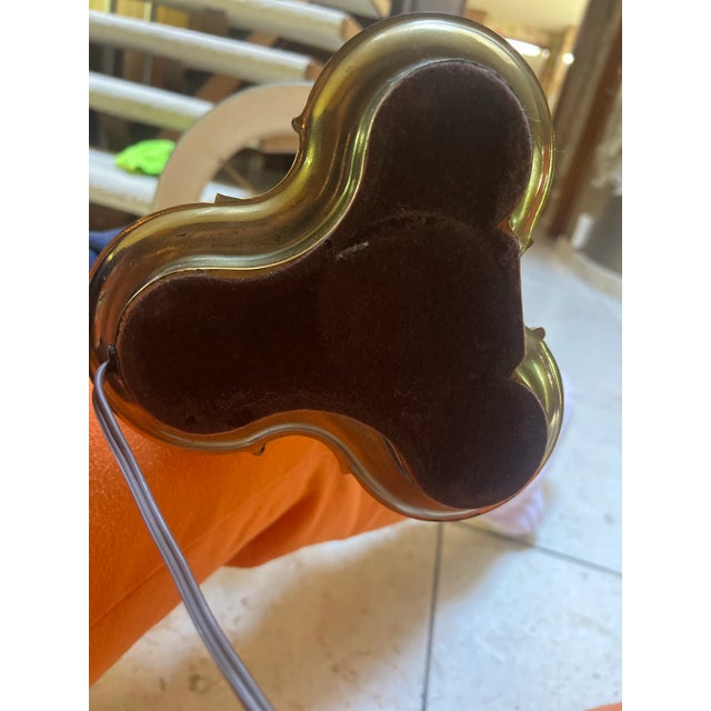 1960s 1960s Stiffel Bouillotte Brass Table Lamp – Mid-Century Neoclassical 3-Light, Adjustable Black Tole Shade For Sale - Image 5 of 10