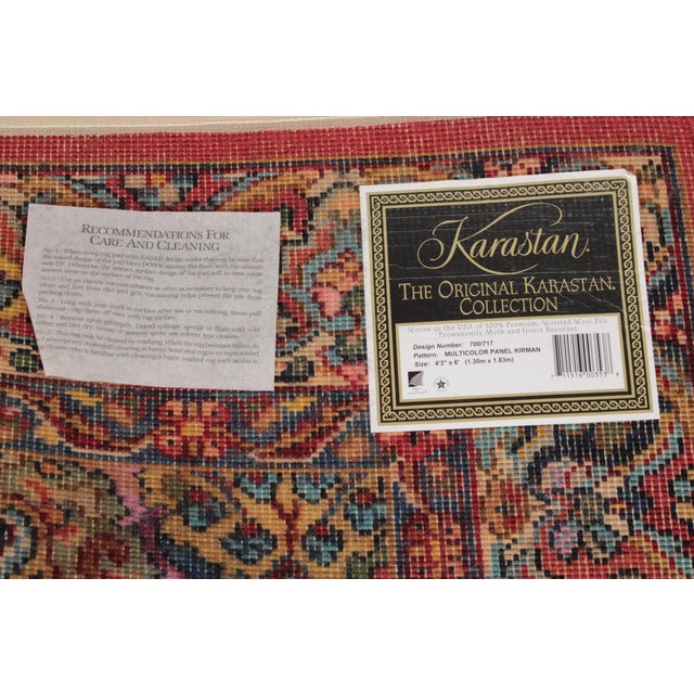 Karastan Multicolor Approx. 4’3” X 6’ Wool Rug For Sale - Image 16 of 16