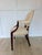 Vintage Inlaid Wood Round Back Accent Chair For Sale - Image 4 of 7