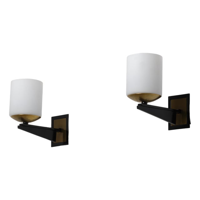 Mid-Century Modern Italian Wall Sconces, 1950s, Set of 2 For Sale