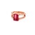 Natural Tourmaline Diamond Ring 14k Rose Gold 2.2 TCW Certified For Sale - Image 15 of 16