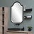 The Bosworth Shield mirror features a gracefully arched top and curved bottom corners. Each mirror is beveled by hand and...
