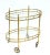 Maison Bagués 2 Tier Oval Brass & Glass Bar Cart Mid-Century Modern France 1950 For Sale - Image 12 of 13