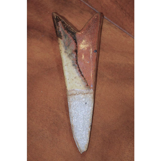 Coffee One-of-a-Kind, Artist-Signed Studio Pottery Brutalist Bottle and Stopper For Sale - Image 8 of 11