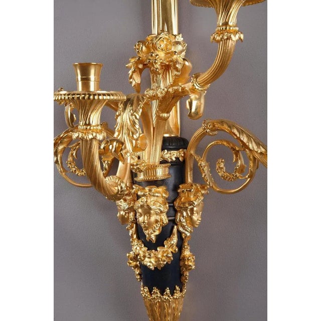 Louis XVI Style Wall Sconces After Thomire, Set of 2 For Sale - Image 12 of 18