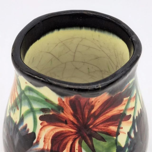 Art Nouveau Ceramic Vase from Schramberg Majolika, 1890s For Sale - Image 3 of 5