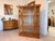 Biedermeier Glass-Fronted Poplar Display Cabinet For Sale - Image 3 of 17