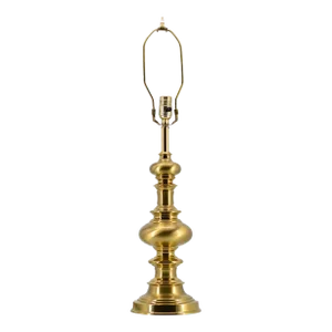 Turned Finial Shape Solid Brass Table Lamp