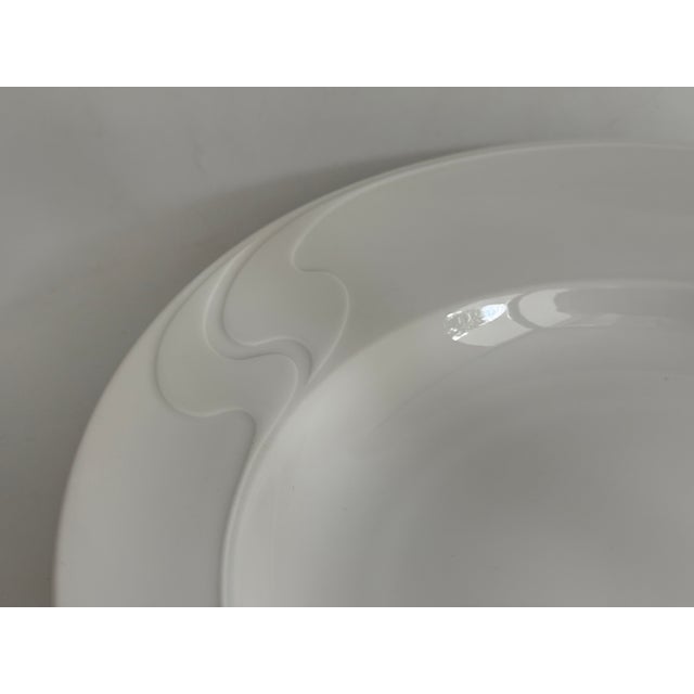Asimmetria Soup Plates with White Rim by Björn Wiinblad for Rosenthal Studio Linie, 1986, Set of 6 For Sale - Image 6 of 7