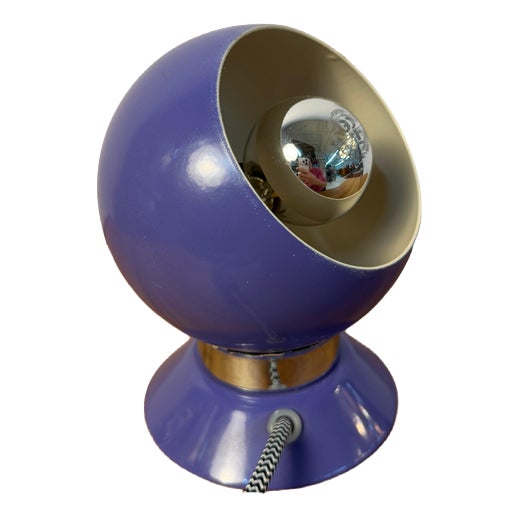 Purple Globe Lamp for Table by Abo Randers For Sale