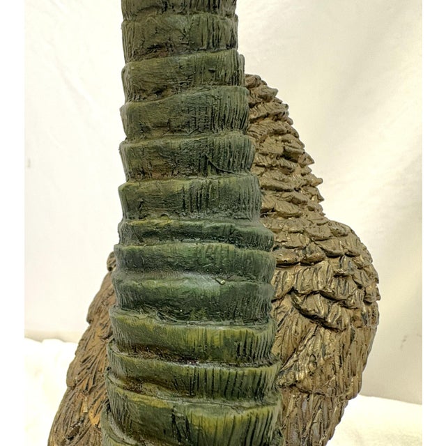 20th Century Palm Beach Chic Parrot and Palm Tree Lamps- A Pair For Sale - Image 17 of 18