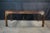 Wood Mid Century Chinoiserie Matchbook Walnut Brass & Glass Extendable Dining Table For Sale - Image 7 of 15