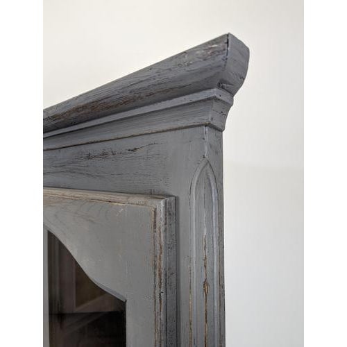 Repainted Corner Cabinets with Trim, Set of 2 For Sale - Image 10 of 12