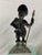 Metal Antique Brass Figural Highlander Doorstop For Sale - Image 7 of 9