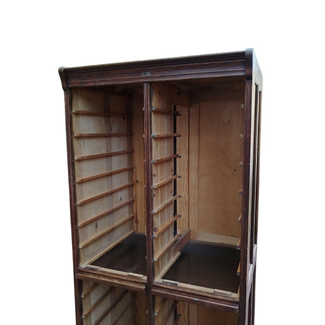 Vintage Danish Archive Filing Cabinet in Oak from Silkeborg Møbelfabrik, 1920s For Sale - Image 13 of 14