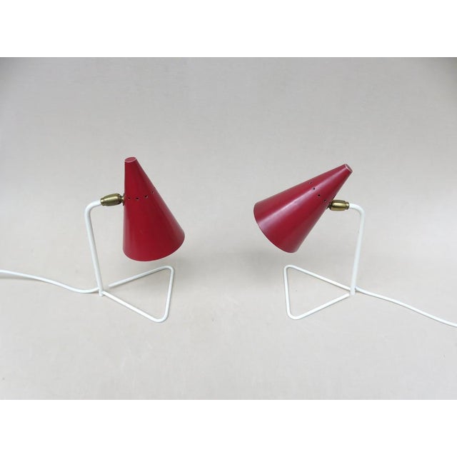 Small Italian Table Lights by Guiseppe Ostuni for Oluce, 1950s, Set of 2 For Sale - Image 4 of 18