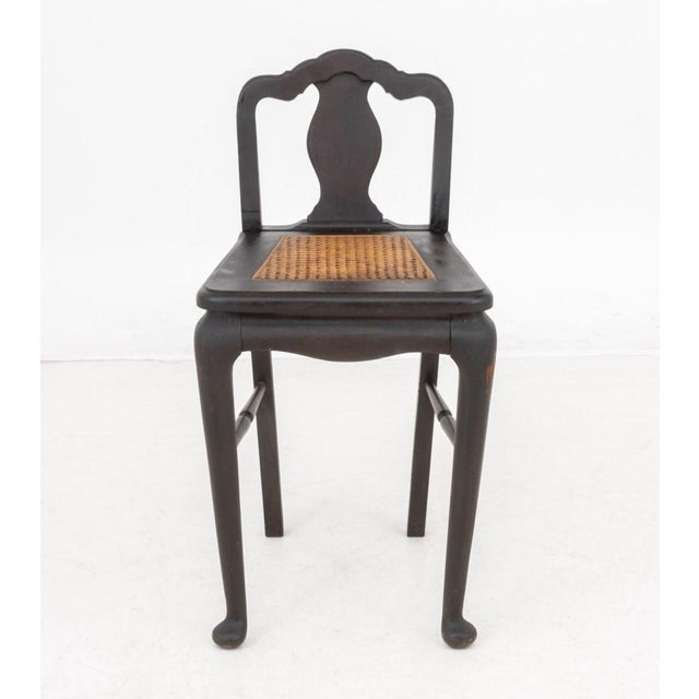 Queen Anne Style Cane Paneled Seat Chairs, 2 For Sale - Image 9 of 13