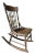Early 1900s Oak Spindle Back Rocking Chair For Sale