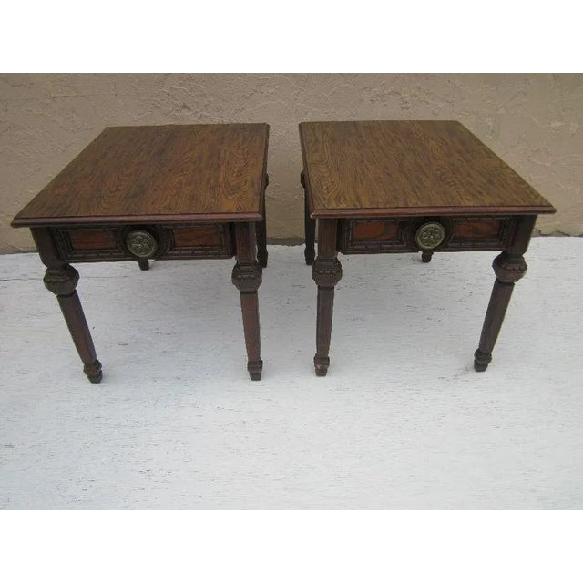Vintage Mersman Wood End Tables - Set of 2 For Sale - Image 13 of 13