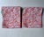 Textile Pair Unused White Cotton, Coral Floral, Teal Tasseled Hand Towels For Sale - Image 7 of 17