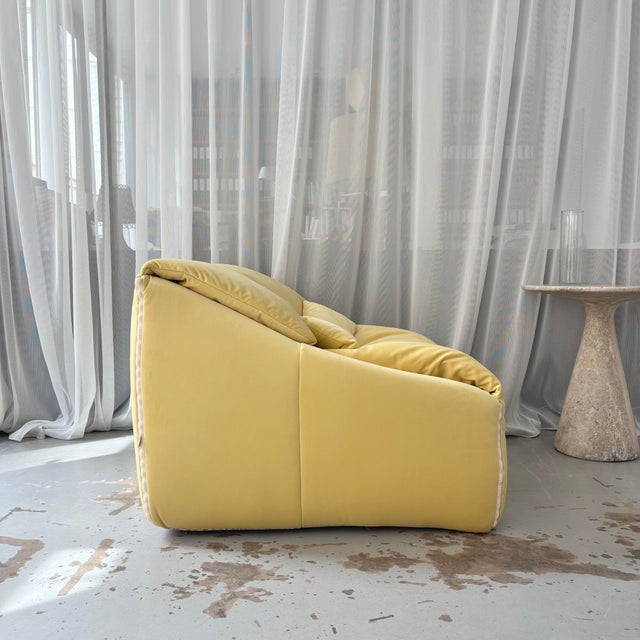 Mid-Century Modern Plumy Armchair by Annie Hiéronimus for Cinna, 1980 For Sale - Image 3 of 9