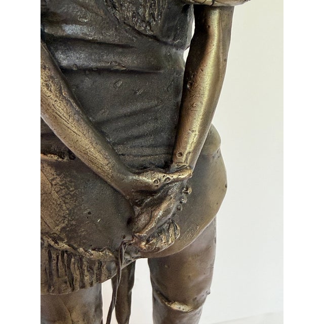 After Bruno Zach “The Riding Crop” Art Deco Patinated Bronze Sculpture on Marble For Sale - Image 9 of 12