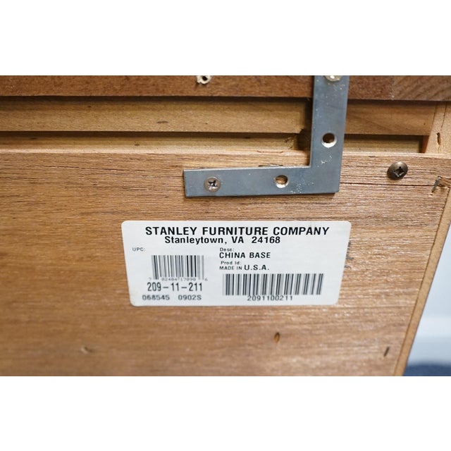 Stanley Furniture Italian Traditional Style 69" Buffet W. Lighted Display China Cabinet 209-11-111 / 209-11-211 For Sale - Image 15 of 17