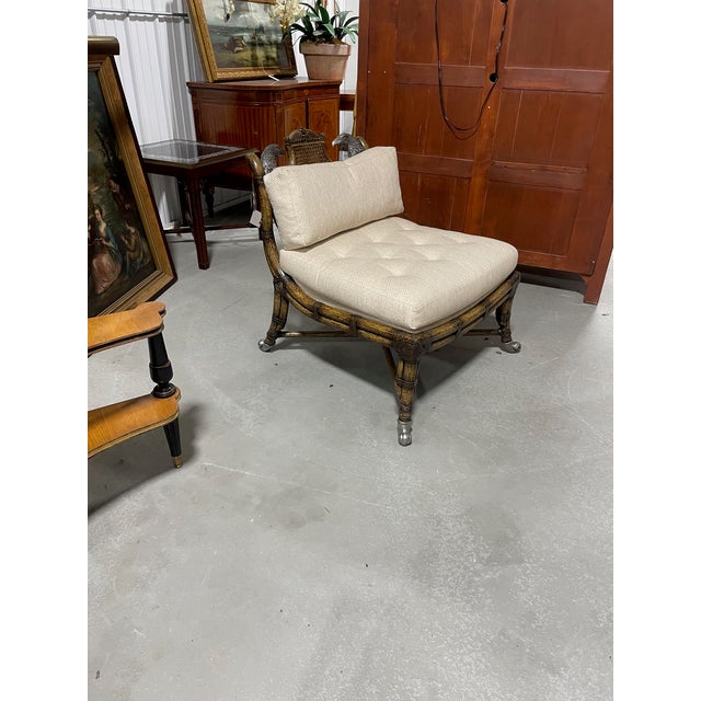 Maitland Smith Rattan Chair For Sale - Image 11 of 13