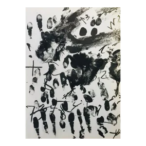 1968 Tapies Original Lithograph Dm09175 Derriere Le Miroir