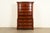 1980s Baker Furniture Georgian Carved Mahogany Nine-Drawer Highboy Dresser, Circa 1980s For Sale - Image 5 of 14