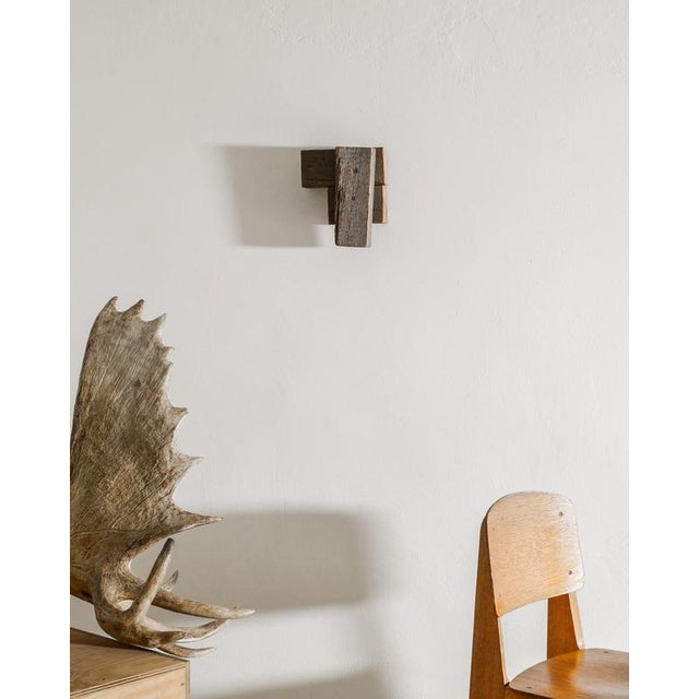 Contemporary Wooden Untitled Wall Sculpture Artwork by Richard Nonas, 2006 For Sale - Image 4 of 6