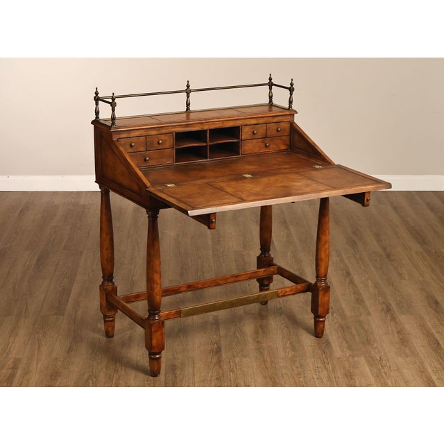 Thomasville Thomasville Ernest Hemingway Collection Drop Front Writing Desk For Sale - Image 4 of 18