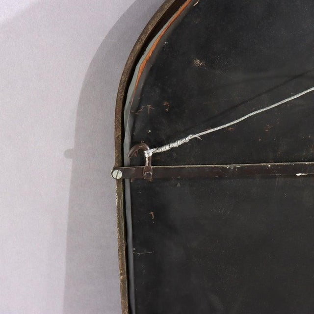 Antique Oscar Bach Bronze Gothic Mirror With Wind God Mask C1910 For Sale - Image 6 of 8